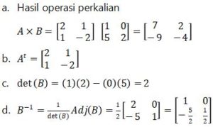 √ Matriks (Pengertian, Operasi, Dan Contoh Soal)