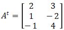 Transpose Matriks