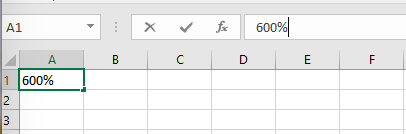 cara menampilkan  persen di Excel 